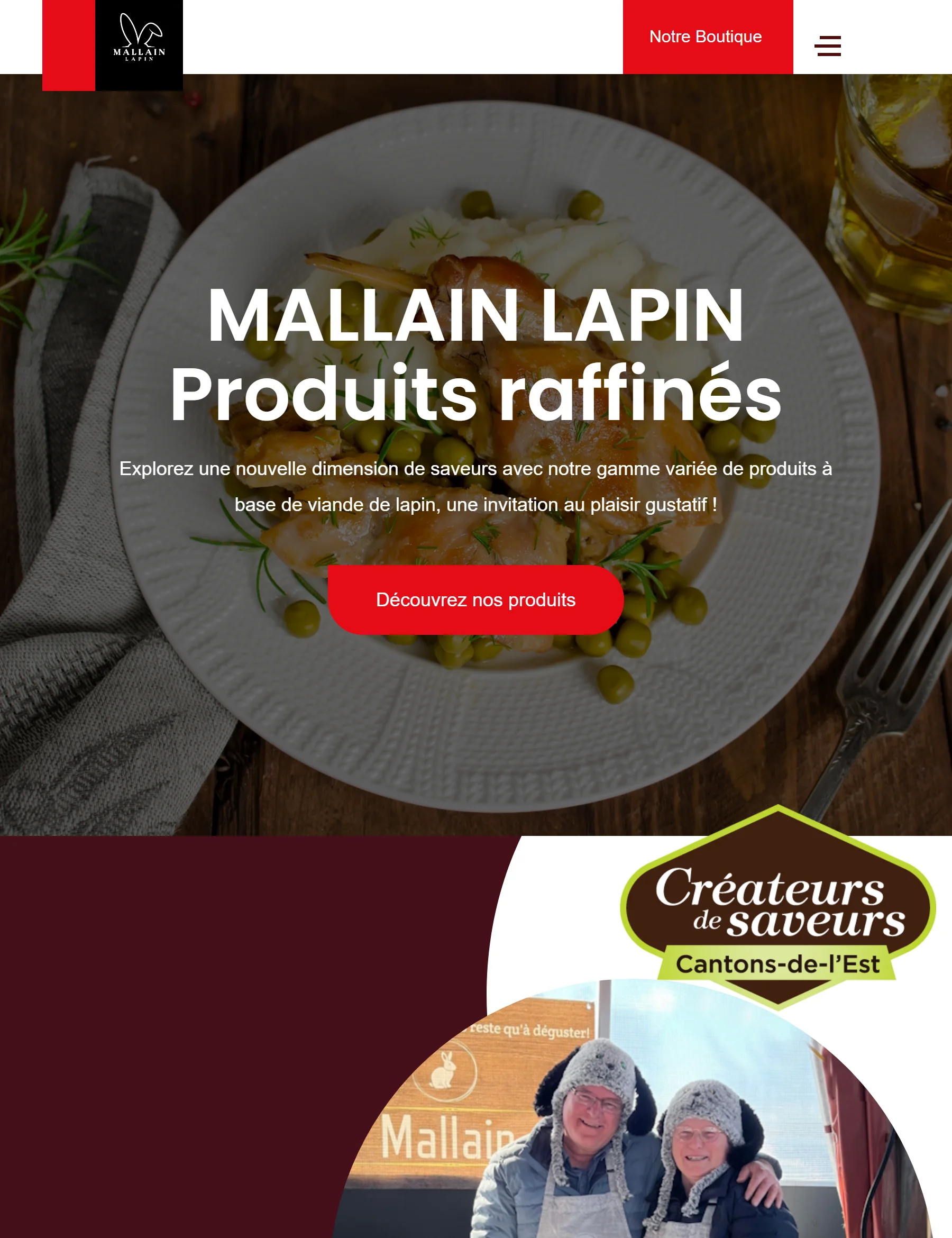 Aperçu du site Mallain Lapin