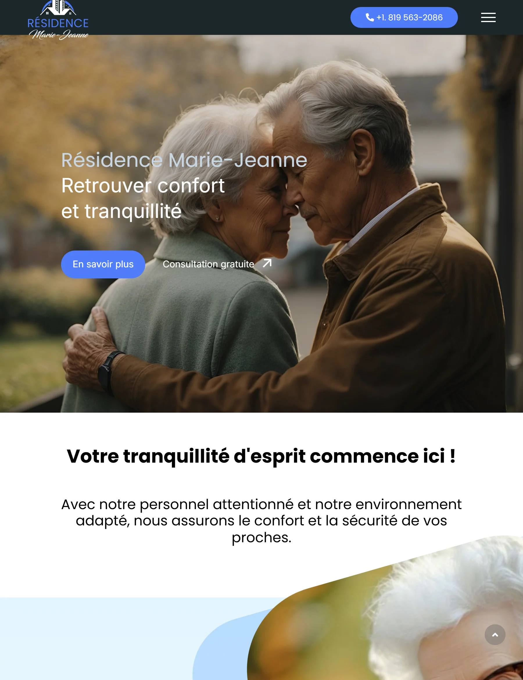 Aperçu du site Résidence Marie-Jeanne
