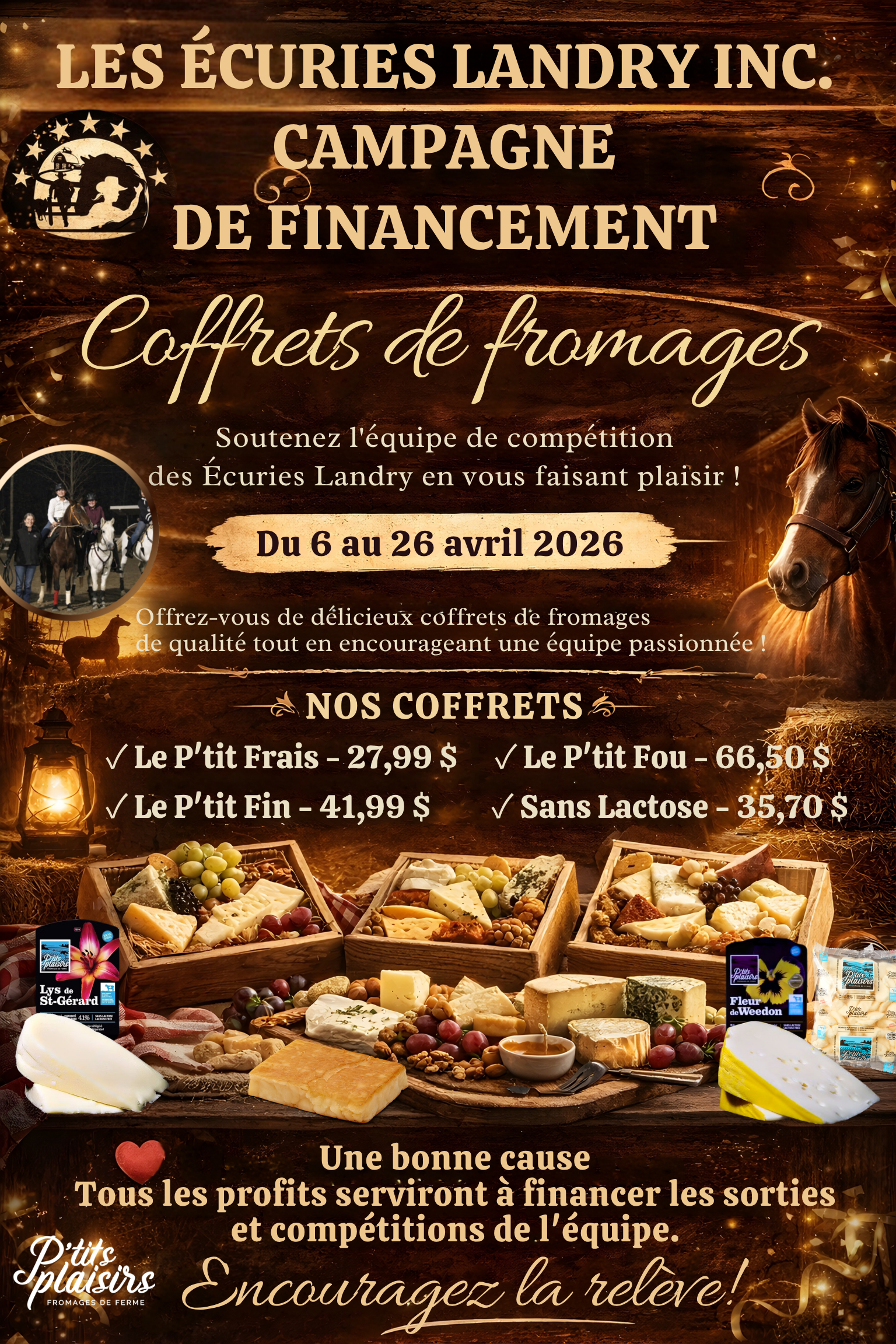 Aperçu : Les Écuries Landry — Campagne de financement